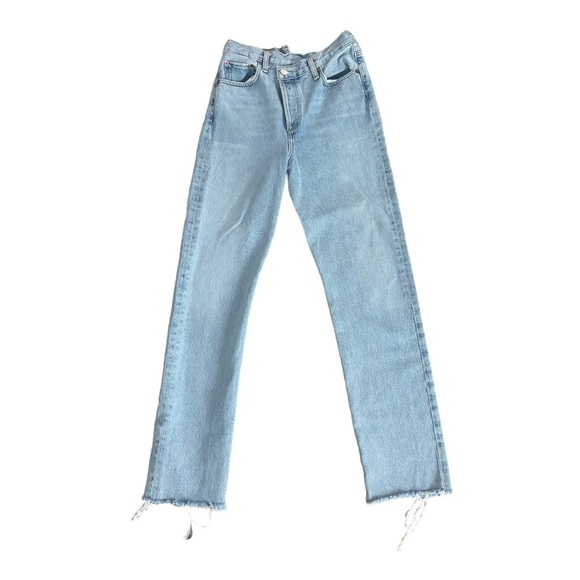 Agolde Denim - AGOLDE Criss Cross Upsized Jeans in Straight Sz 25